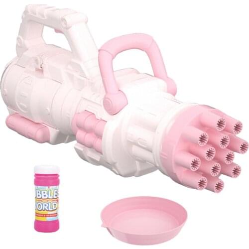 Electric Bubble Machine 12-hole Automatic Bubble Maker Kids Toy