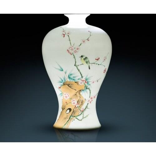 Jingdezhen Masters Hand-painted Vases Ornaments Of Chinese vase Living Room Office Decorations vase Gifts ceramic porcelain vase