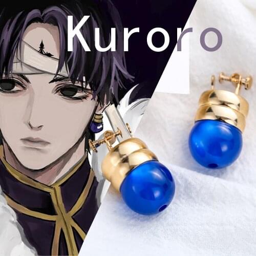 Hunter X Hunter Kulolo lushilufelu Cosplay Ear Clip Non Piercing for Women/Men No Hole Earrings Costume Accessory