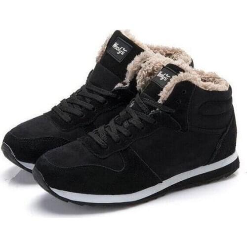 Fashion Unisex Women Winter Snow Boots keep Warm Boots Plush Ankle boot Snow Work Shoes Womens Outdoor Snow Boots 36-47