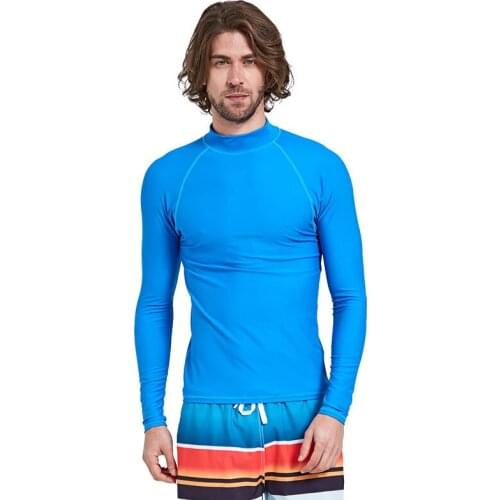 Sbart Men long sleeves plus size Lycra rashguard shirt swimming suit for spearfishing surfing diving suit wetsuit swimsuit