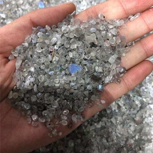 Natural Gray Moonlight Gravel Elongated Stone Small Grain Flowerpot Landscaping Bedding Crystal Stone