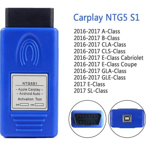 Newest CarPlay NTG5S1 NTG5ES2 Apple/Android Auto OBD2 Activator NTG5 S1 Activation Tool Unlimited times For Car B-en-z 2016-2017