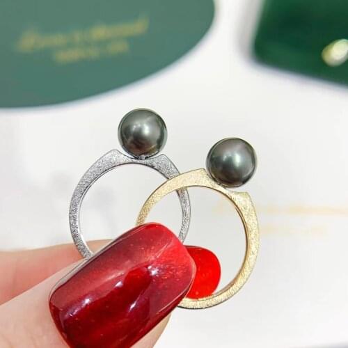 New Arrival 925 Sterling Silver Adjustable Free Size Ring Settings Findings Mountings Parts for Pearl Corals Jade Crystal Agate