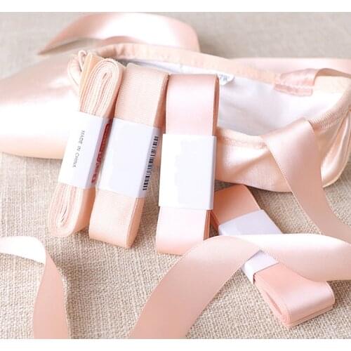 USHINE professional high quality satin ballet shoes ribbons lace ballet pointe shoelaces ballerinas girls woman