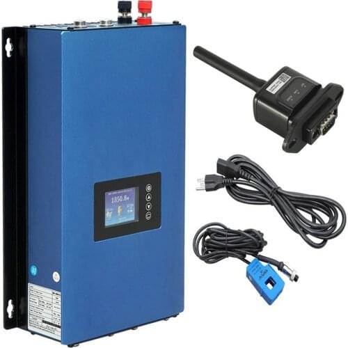 1000W Battery Discharge MPPT Solar Grid Tie Inverter 1KW Power with Limiter Sensor DC22-65V/45-90V AC 110V/220V Auto