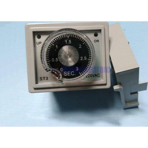 ST3 ST3PF AC220V Power Off 3S/10S/30S/60S Delay Timer Time Relay