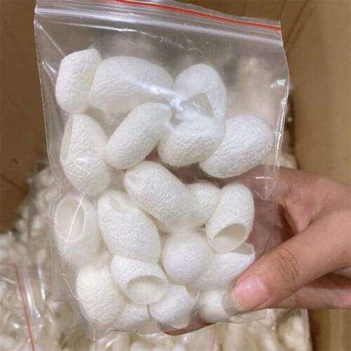 100Pcs Silkworm Balls Purifying Whitening Exfoliating Scrub Blackhead Remover Natural Silk Cocoons Facial Skin Care Best Gifts