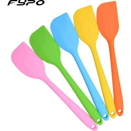 Baking scraper cake baking Tool food grade Non Stick Spatula butter Spoon cooking silicone spatula rubber shovel bakery tools