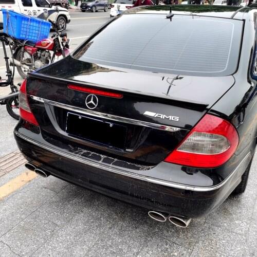 For 2006 2007 2008 Mercedes-Benz W211 E63 Spoiler ABS Material Car Rear Wing Trunk Spoiler For Benz W211 E63 AMG In Car Spoilers