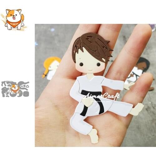 Taekwondo Metal Cutting Dies Mold Knife Scrapbooking Stencil DIY Embossing Craft Die Cuts Card Making New Dies For 2020