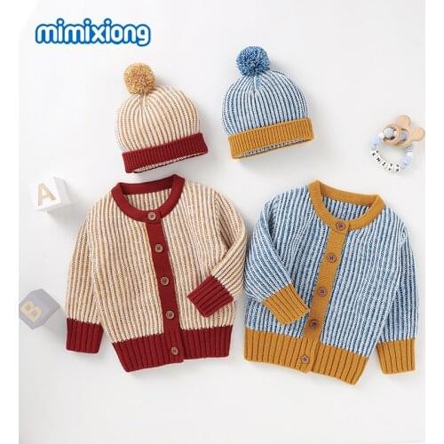 Baby Sweaters Knitted Autumn Winter Button Up Long Sleeve Infant Boys Girls Knitwear Tops Casual Outerwear Newbron Bebes Jackets