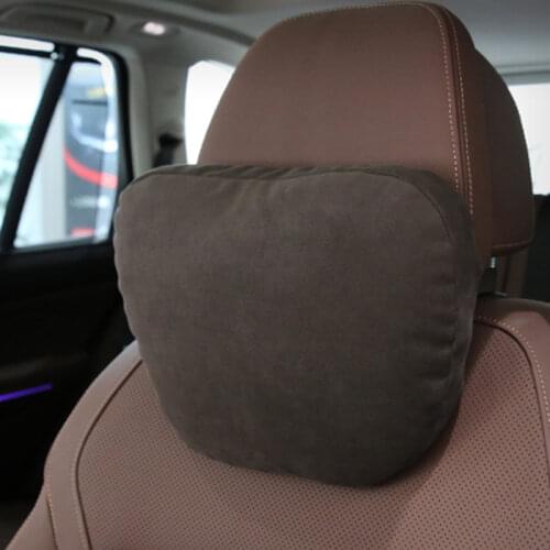 Maybach Design S Class Ultra Soft Natrual Car Headrest Neck Seat Cushion Covers For Mercedes-Benz BMW Audi Toyota Honda