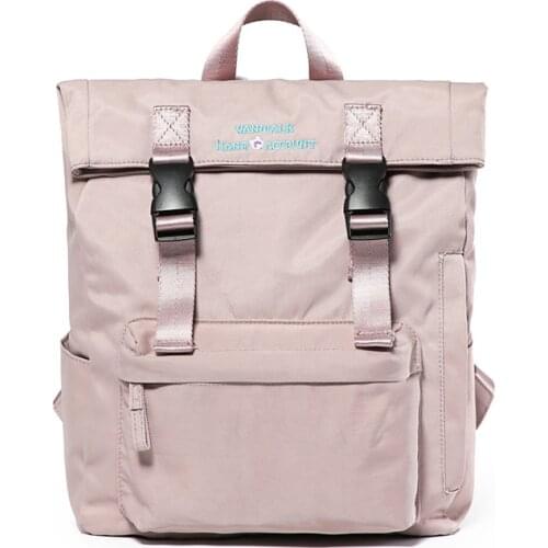 VANWALK solid color backpack for women and Japanese students hand bag, computer bag, Korean version