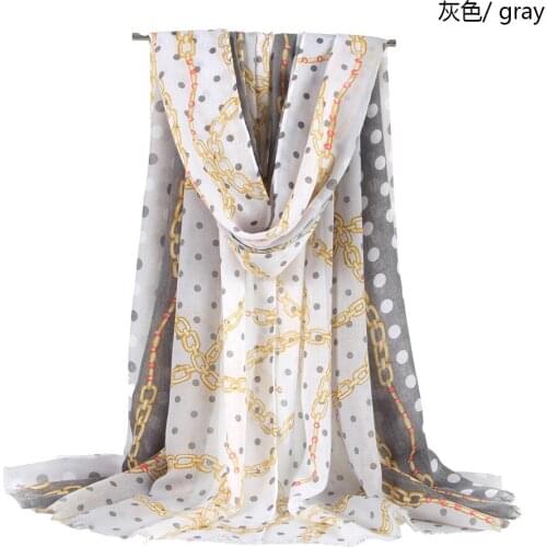 2018 Women Spot Pattern Scarf Printed Scarf 6Colors 10pcs/lot
