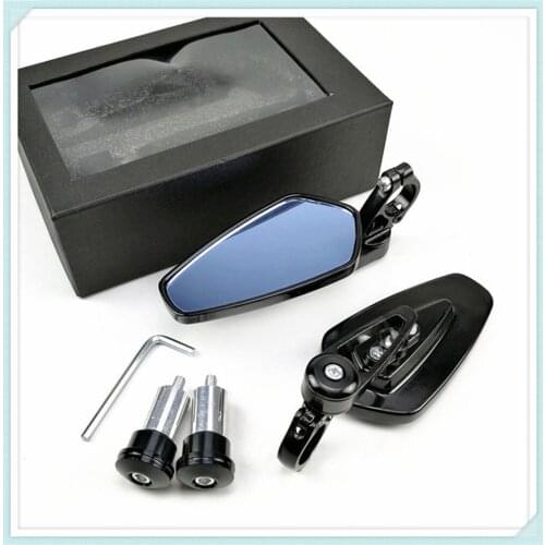 1 Pair Universal Motorcycle Aluminum Mirrors Handle Bar End for YAMAHA TMAX 500 530 TMAX500 530 YZF R15 XT660 X R Z