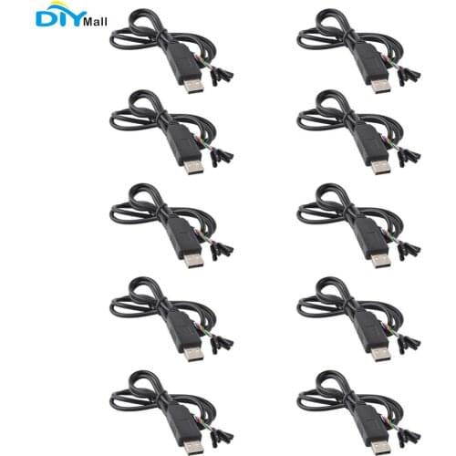 10pcs 6Pin FT232 Module Brush Line USB to TTL Serial Cable Adapter FTDI FT232BL Chipset RS232 Download Cable for Arduino ESP8266