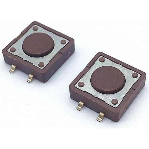 High Quality 10PCS PCB 12x12x4.3mm Tactile Tact Mini Push Button Switch SMD 4pin Micro switch 12*12*4.3MM DTSM-2