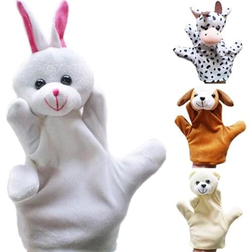 23cm Delicate Baby Child Zoos Farm Animal Hand Glove Puppet Finger Sack Plush Toy Plush Animal Hand Glove Puppet Educational Toy