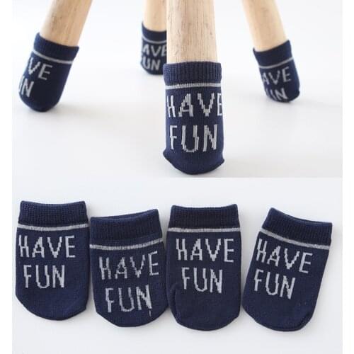 4Pcs Cartoon Animal Chair Leg Socks Cute Table Foot Chair Leg Covers Protector Non-Slip For Furniture Legs Cover Home Decoration