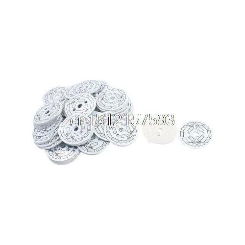 50Pcs 40mm Circle Aluminum PCB Circuit Board for 14 x 1/2W 5730 SMD LED