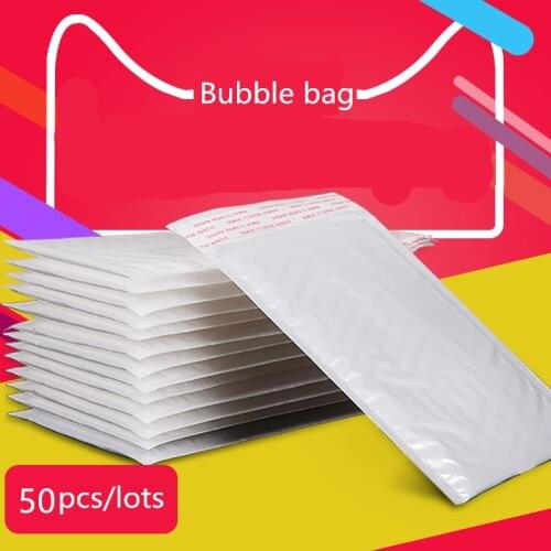 10 Pcs / Pack, 120*180mm Waterproof White Pearl Film Bubble Envelope Mailing Bags