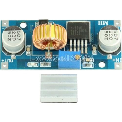5A DC-DC Step Down Adjustable Power Supply Module Lithium Charger XL4015 4~38V to 1.25-36V Beter Than LM2596 Step-Down Module