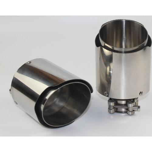 Car accessories Exhaust pipe muffler 304 stainless steel tail throat muffler General exhaust pipe decorative muffler pipe