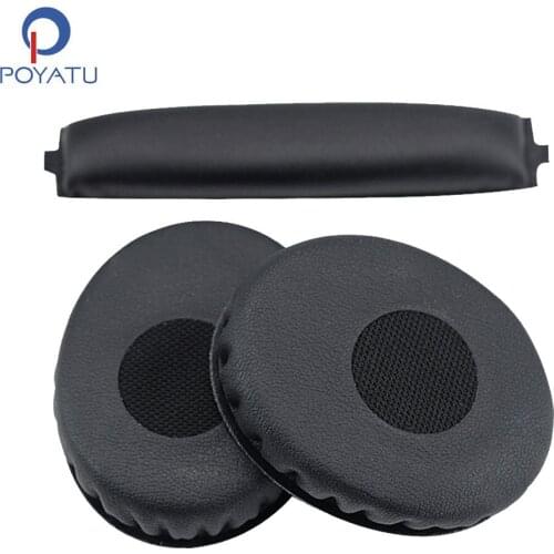 POYATU Earpads Headphone Ear Pads For Sennheiser HD228 HD239 HD219 HD229 HD218 HD220 Head Band Headphone Headband Earmuff Cover