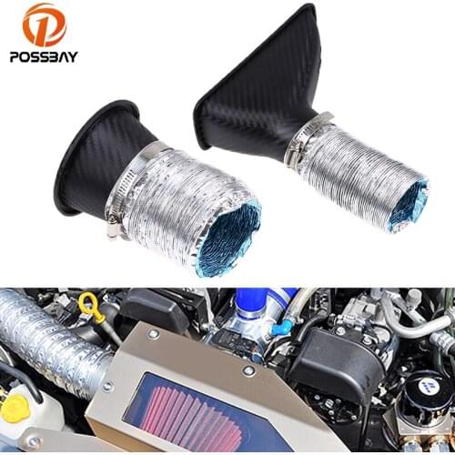 POSSBAY Auto Front Bumper Turbo Air Intake Pipe Turbine Inlet Pipe Air Funnel Kit Cold Air Intake Pipe System Accessories