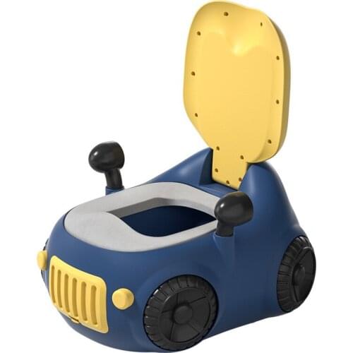 Babyinner 39*36*45cm Baby Toilet Comfortable PU Cushion Toilet Training Seat Cartoon Car Infant Potty Multifunction Close Stool