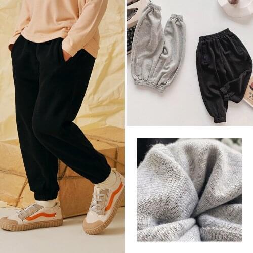 Kids Trousers 2021 Spring Autumn New Casual Loose Sports Pants For Boys Girls Childrens Korean Cotton Soft Pants Baby Trousers