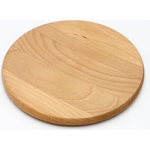 Beech household solid wood disk receives wine utensils and food trays