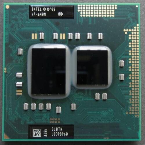 Original I7 640m I7-640m Dual Core 2.8GHz L3 4M 2800 Mhz PGA 988 CPU Processor works on HM55
