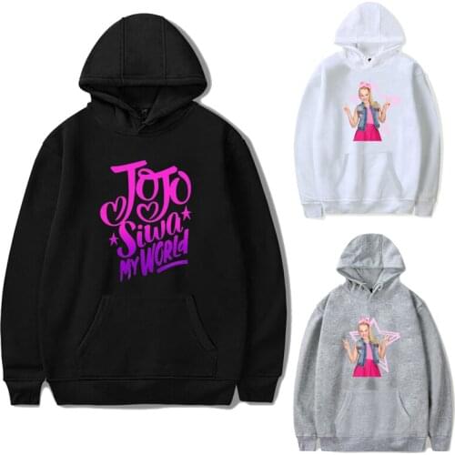 New Men Women JoJo Siwa Hoodie Printed Boys Girls Sportswear Copule Cotton Sweatshirts Fleece Warm Tops Streetwear Pullover Gift
