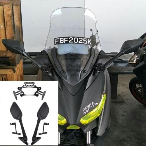 Kodaskin Motorcycle Rear View Mirrors Handlebar Side Rearview Mirror Adapter Stent bracket Accessories For X-Max250 xmax300 250