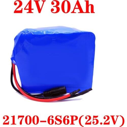 LiitoKala High quality 24V 30Ah lithium-ion battery pack 25.2v electric bicycle moped lithium-ion battery pack