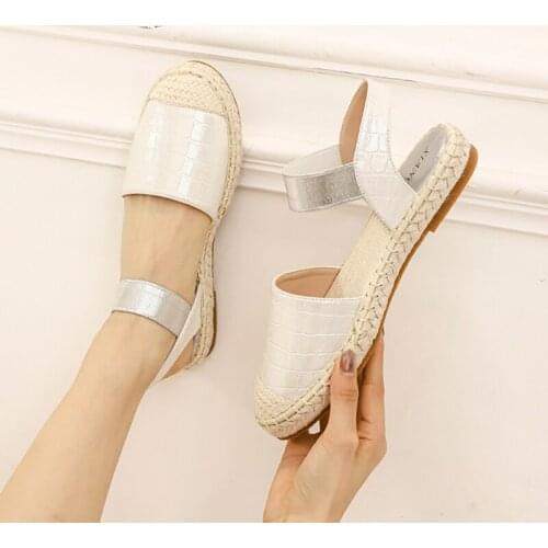 LAASIMI Womnes Summer Fisherman Sandals Soft Bottom Ladies Weave Solid Shoes Woman Wrap Toe Classics Casual Footwear Flat Shoe