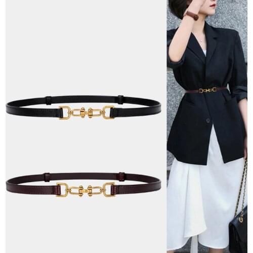 Fashion Genuine Leather Waistbands For Dress Adjustable Length Cummerbunds Women Thin Soft Real Leather Belts Cowskin Waist Seal