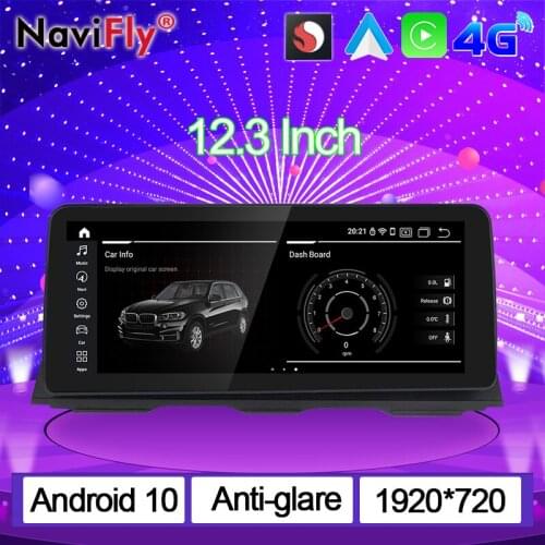 NaviFly 10.25" 12.3" Carplay Android 10.0 Car GPS Navigation DVD Player For BMW 5 Series GT F07 2009-2016) CIC/NBT System