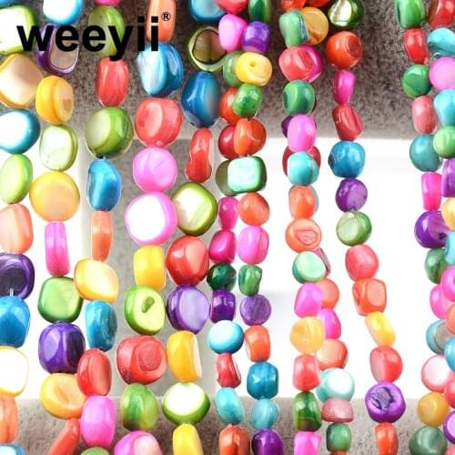 Colorful Mixed Color Natural Loose Shell Bead For Jewelry Making DIY Necklaces Earrings Accessories