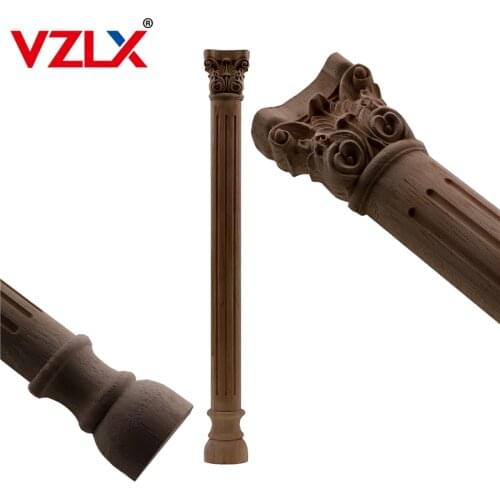 Wood Carving Wooden Miniatures Unpainted Furniture Cabinet Decorative Figurines Applique Home Decoration The Moulding Fireplace