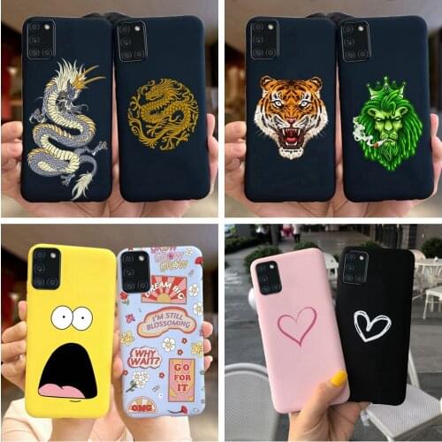 Silicon Case For Samsung Galaxy A31 Case Phone Cover Soft TPU Candy Color Bumper For Samsung A31 A 31 SM-A315F Anti-knock Coque