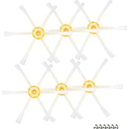 6 Armed Side Brush Sweeping Robot Vacuum Cleaner Accessories Replace Parts For Roomba 528 595 620 650 760 770 780 790