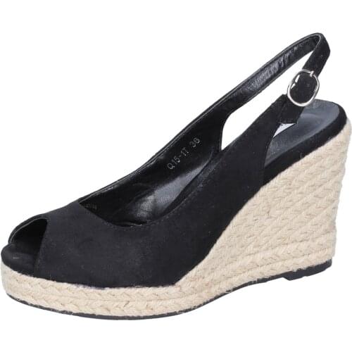 FRANCESCO Milan sandals woman synthetic suede black