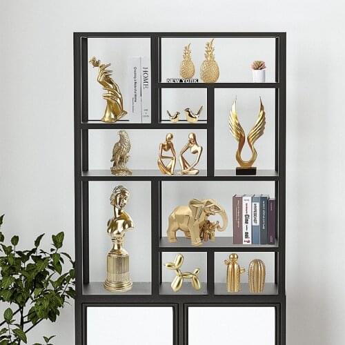 Nordic luxury resin gold carving, living room, dining room, grille, porch, wine, TV, wardrobe gifts and other process decoration