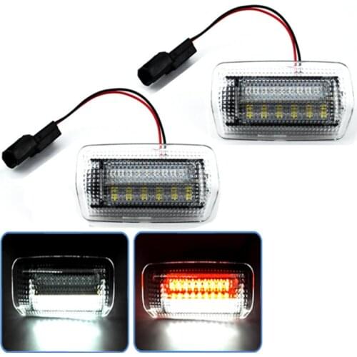 2PCS Full LED Side Door Courtesy Light For Lexus IS ES LS RX GX LX GS, Toyota Camry Sienna Limited Venza Land Cruiser