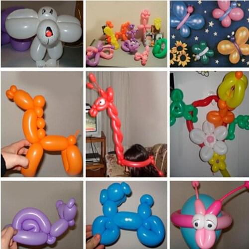 200pcs Latex 260Q Magic Balloons Twisty Modeling Balloons Wedding Decorations Ballons Decorations Happy Birthday Party Air Balls