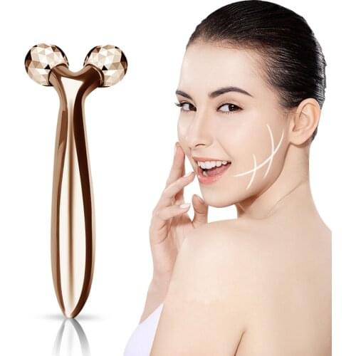 Face Massage 3D Roller Massager 360 Rotate Thin Face Slim Lift Up Body Shape Massager Wrinkle Remover Y Shape Skin Care Tool