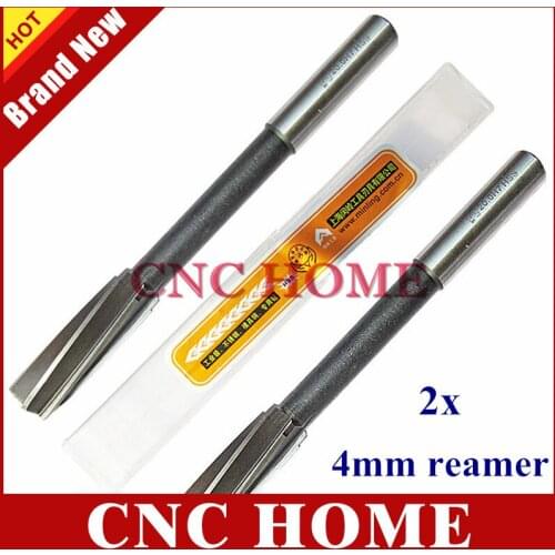 4MM 2pcs/lot precision H7 HSS spiral Machine reamer Chucking Reamer